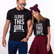 I Love This Guy Shirt, I Love This Girl Shirt, Matching Couples, UNISEX