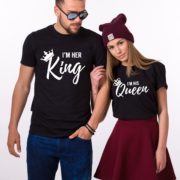 Her King His Queen Shirts, Matching Couples Shirts