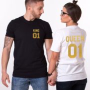 King 01, Queen 01, Black/Gold, White/Gold