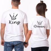 King, Queen, Crowns, White/Black
