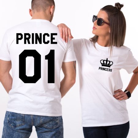 Prince and Princess Crown Shirts, Matching Couples Shirts