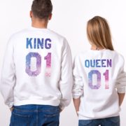 King 01, Queen 01, Galaxy, White