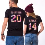 Together Since Floral Shirts, Fleur Collection, Matching Couples Shirts