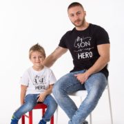My Dad is my Hero Shirt, My Son is my Hero, Matching Daddy and Me