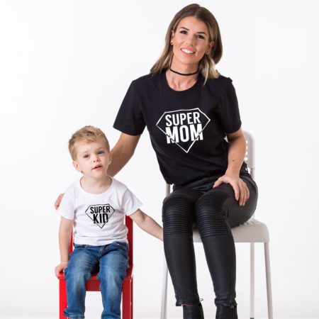 Super Mom Super Kid Shirts, Matching Mommy and Me Shirts