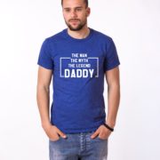 The Man The Myth The Legend Daddy Shirt, Blue/White