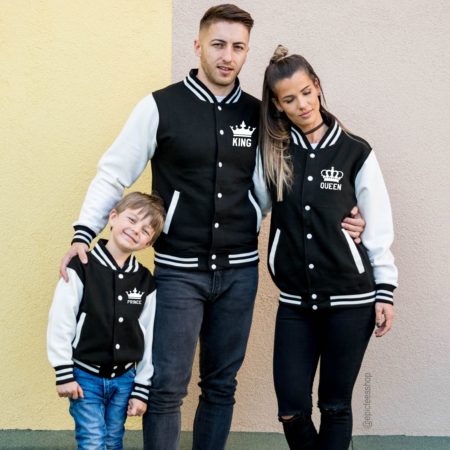 King 01 Queen 01 Prince 01 Varsity Jackets, College Jackets, UNISEX