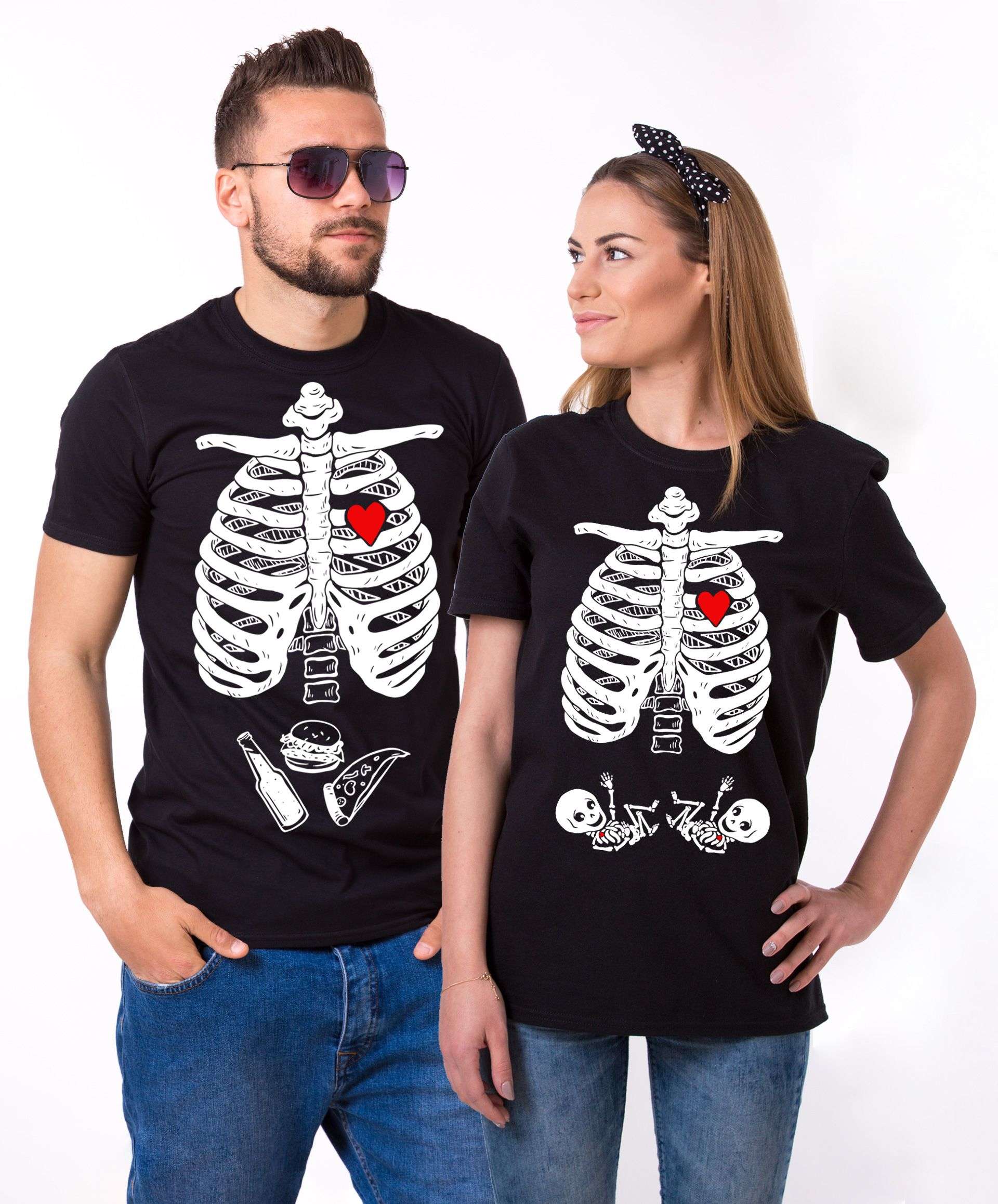 Download Maternity Twins Shirts, Halloween Skeleton Shirts ...