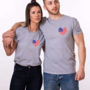 American Flag Shirts, 4th of July, Matching Couple Shirts