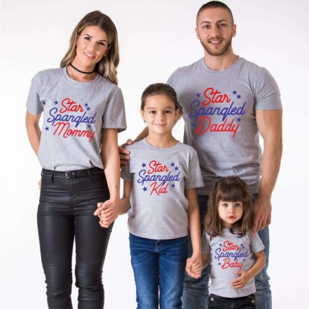 Star Spangled Family Shirts, 4th of July Shirts, UNISEX