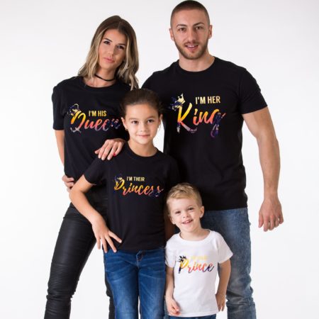 Family Vacation Shirts, Her King, His Queen, Their Prince, Princess