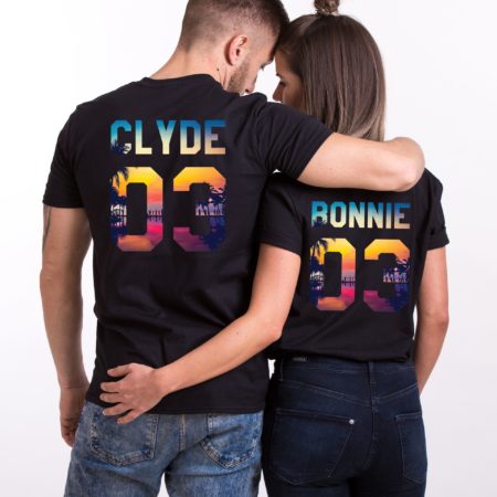 Bonnie Clyde Tropical Shirts, Matching Couples Shirts