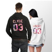 Bonnie 03 Clyde 03 Hoodies, Matching Couples Hoodies