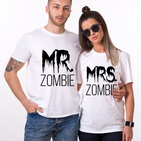 Mr Mrs Zombie, Halloween Shirts, Matching Couples Shirts