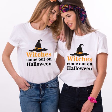Best Friends Witch Shirts, Witches Come Out on Halloween