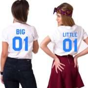 Big 01 Little 01, Matching Best Friends Shirts, UNISEX