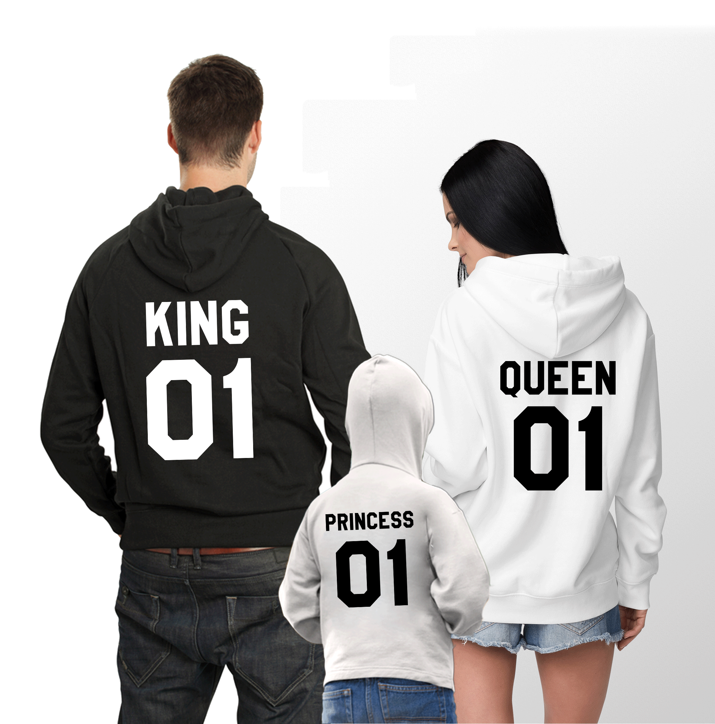 Just Married Mr Mrs Interracial Future femme King Queen Coton Sweat à capuche Just Married, Hood 
