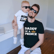 Daddy of a Prince Daughter of a King shirts, Matching Daddy and Me Shirts