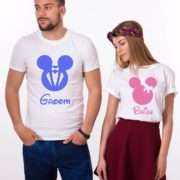 Groom Bride Mickey, Matching Couples Shirts, UNISEX