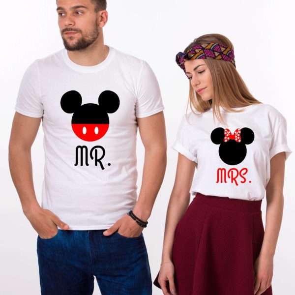 Mr Mrs Mickey Shirts, Matching Couples Shirts, Anniversary Shirts