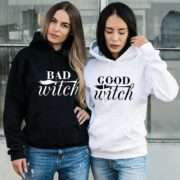 Good Witch Bad Witch Hoodies, Matching Best Friends Hoodies