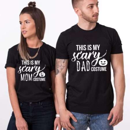 Scary Mom Costume Scary Dad Costume Shirts, Matching Couple Shirts