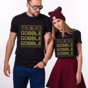 Gobble Couple Shirts, Matching Couples Shirts, Thanksgiving shirts