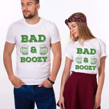 Bad and Boozy Shirt, St. Patrick's Day Shirt, Couples Shirts