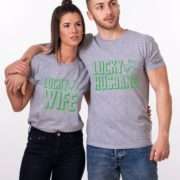 Lucky Husband Lucky Wife Shirts, St. Patrick’s Day, Matching Couples Shirts