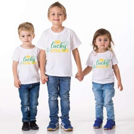 St. Patrick's Day Kids Shirts, One Lucky Little Dude Little Lady