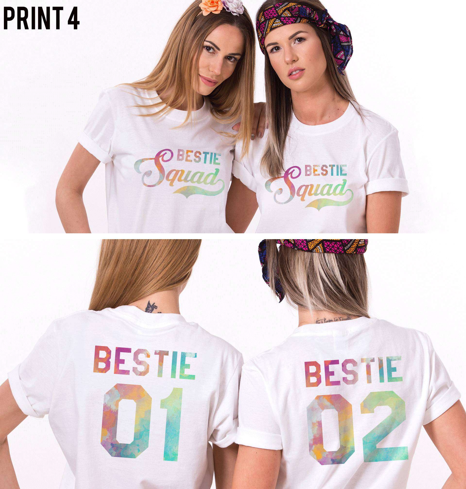 kun Meander forræderi Bestie Squad Shirts, Bestie 01, Matching Best Friends Shirts