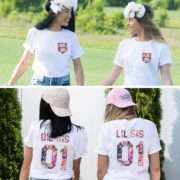 Big Sis 01 Lil Sis 01 Shirts, Pocket Print, Best Friends Shirts, Gift for Sister