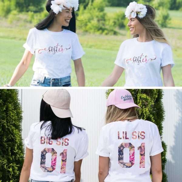 Big Sis Lil Sis Sister Shirts, Matching Best Friends Shirts, Gift for Sister