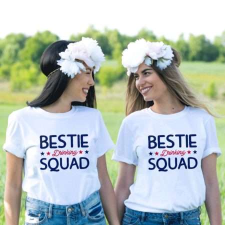Bestie Drinking Squad Shirts, 4th of July Shirt, Matching BFF Shirts