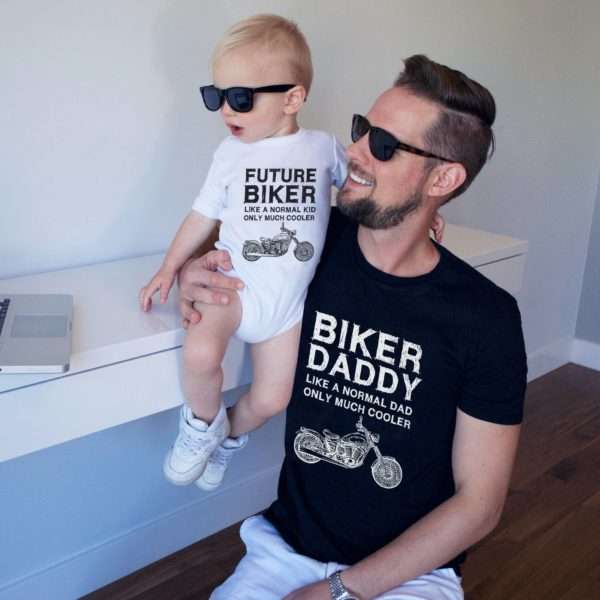 Biker Dad, Future Biker, Matching Daddy and Me Shirts, Father and Son Shirts