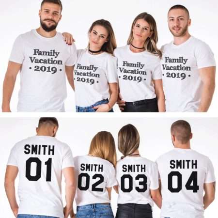 Custom Family Vacation Shirts, Custom Name and Year, Matching Family Shirts