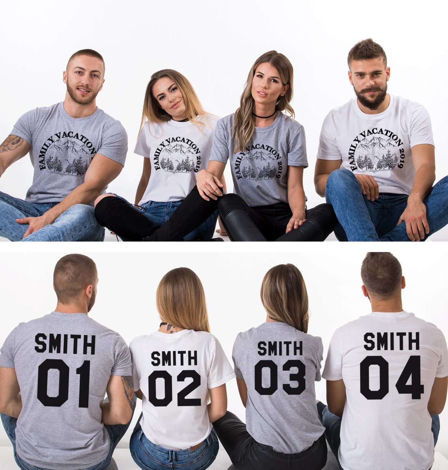 Family Vacation, Custom Name, Forest, Matching Family Shirts