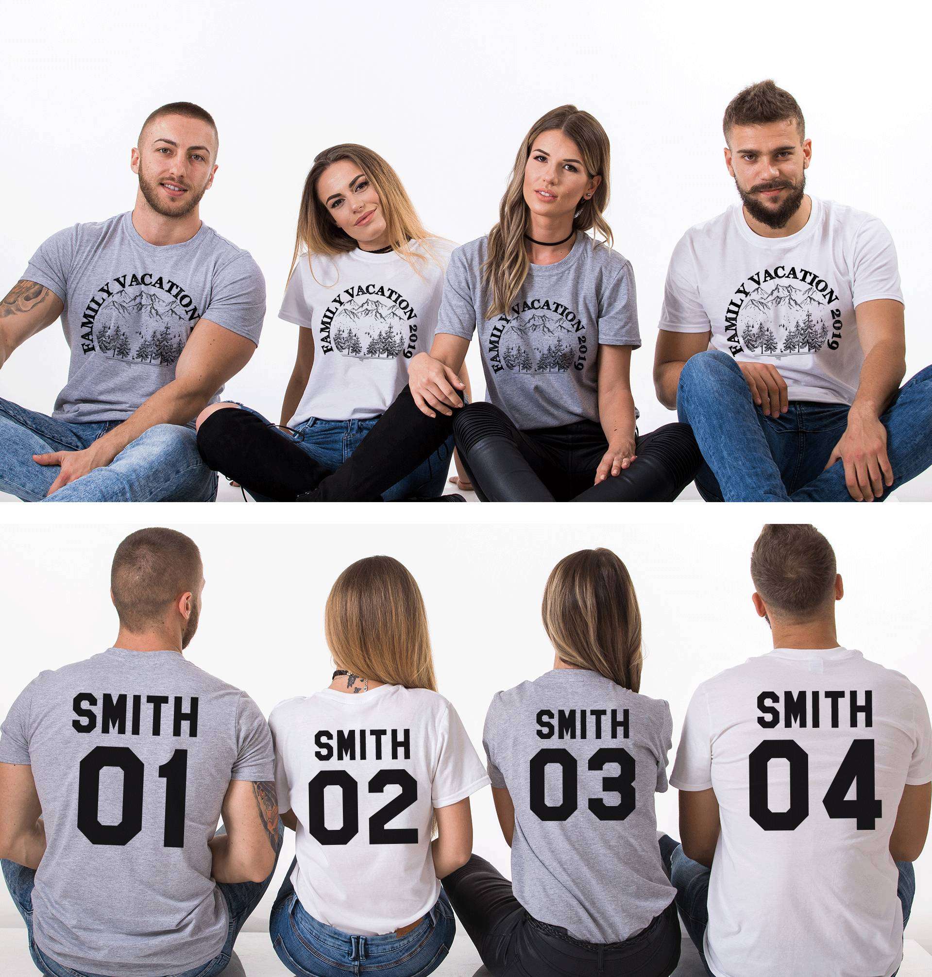 Custom Name, Forest, Matching Family Shirts
