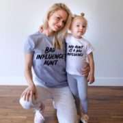 Bad Influence Aunt, Matching Family Shirts, Funny Aunt Shirts