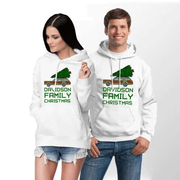 Personalized Family Christmas Hoodies, Matching Family Hoodies