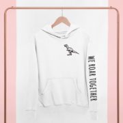 We Roar Together, Sleeve Print, Matching Couples Hoodies