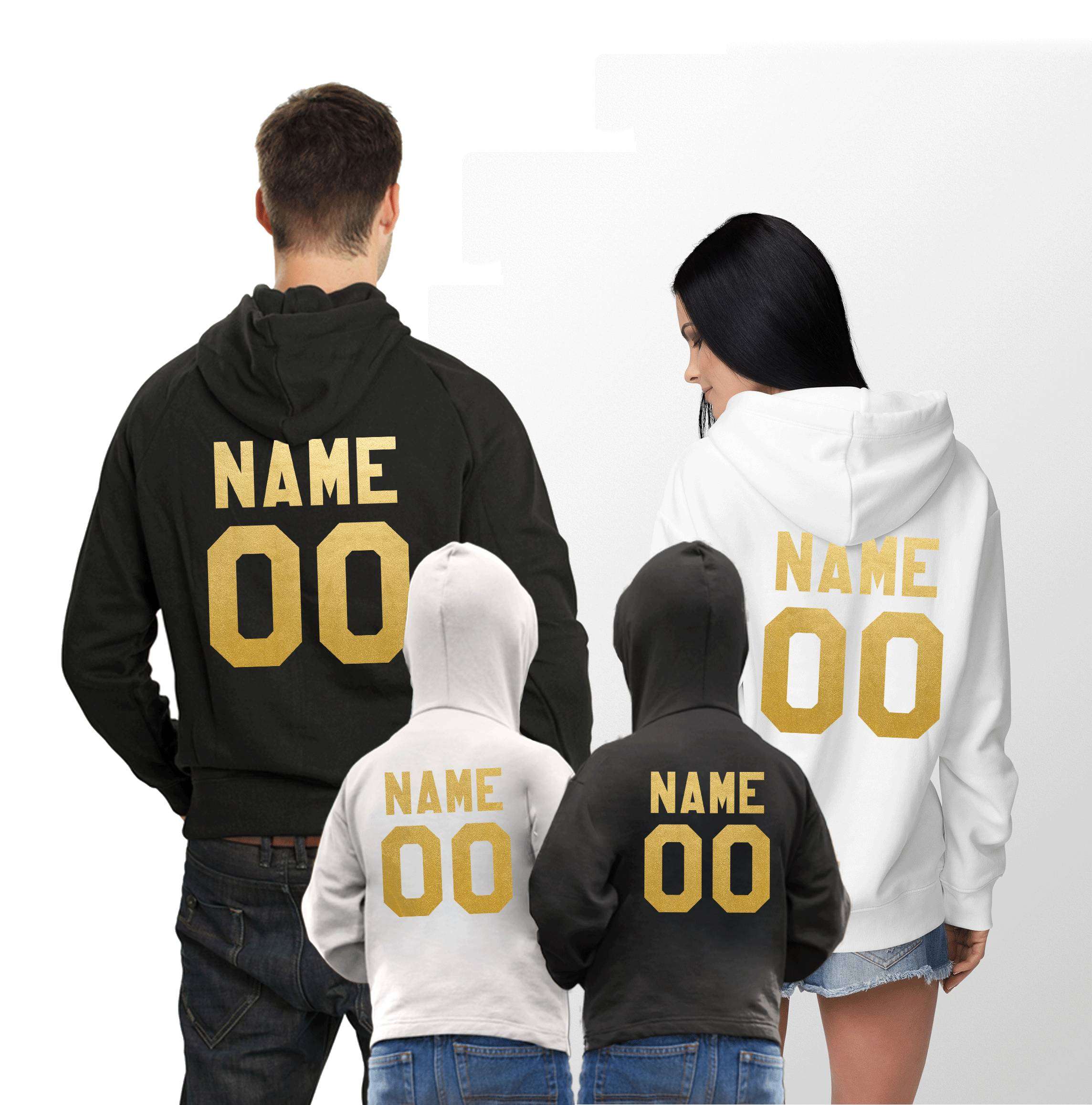 Personalized Matching Family Hoodies - Awesome Matching Shirts for Couples,  Families and Friends by Epic Tees