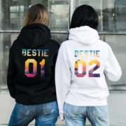 Best Friend Gifts, Bestie 01 Bestie 02, Matching Best Friends Hoodies