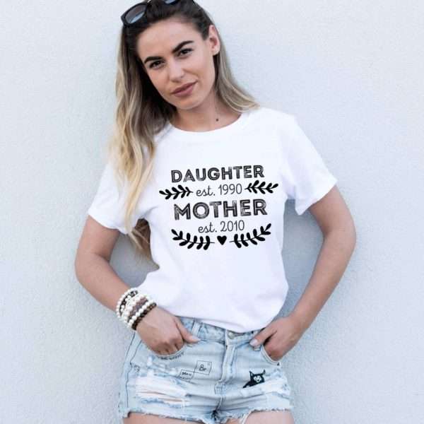 Pregnancy Reveal Mother Shirt, Daughter Est Mother Est Shirt, Mother’s Day Gift