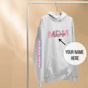 Personalized Gift for Parents, Custom Sleeve Print, Matching Hoodies