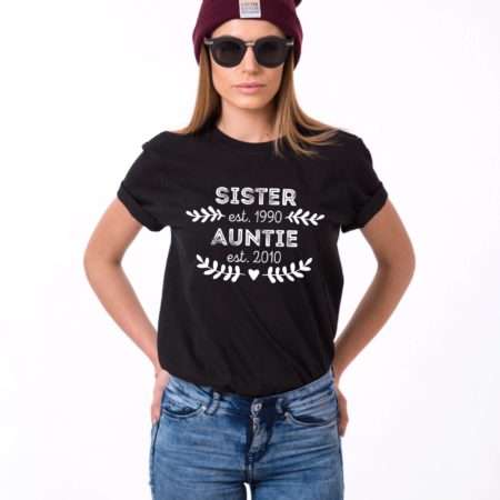 Pregnancy Reveal Auntie Shirt, Sister Est Auntie Est Shirt, Mother's Day Gift