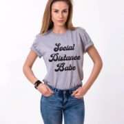 Social Distance Babe Shirt, Self-Isolation Shirt, Quarantine Shirt