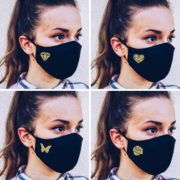 Custom Symbol Face Mask with filter pocket, filter included